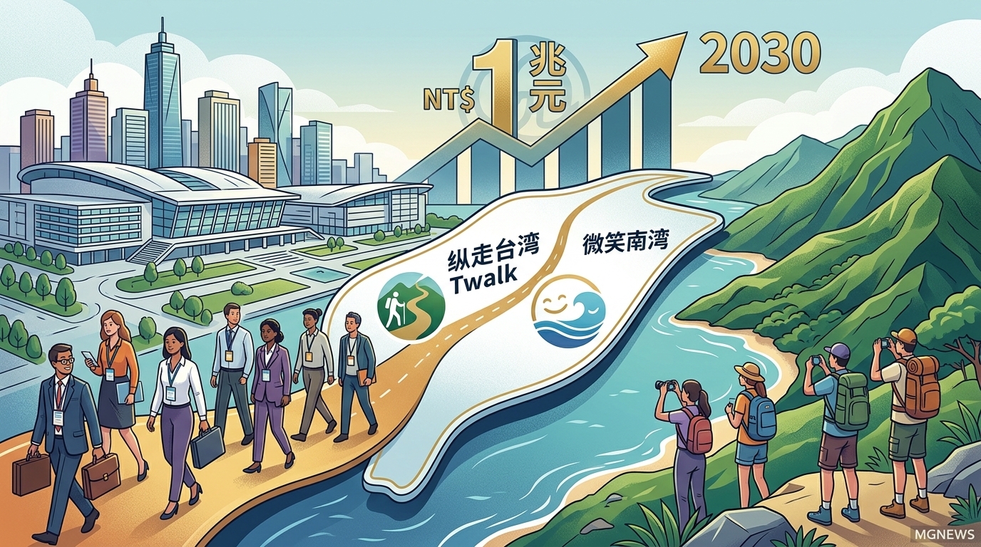 以國際會展帶動觀光 以「縱走臺灣Twalk」打造臺灣新名片 朝2030觀光兆元產業目標邁進