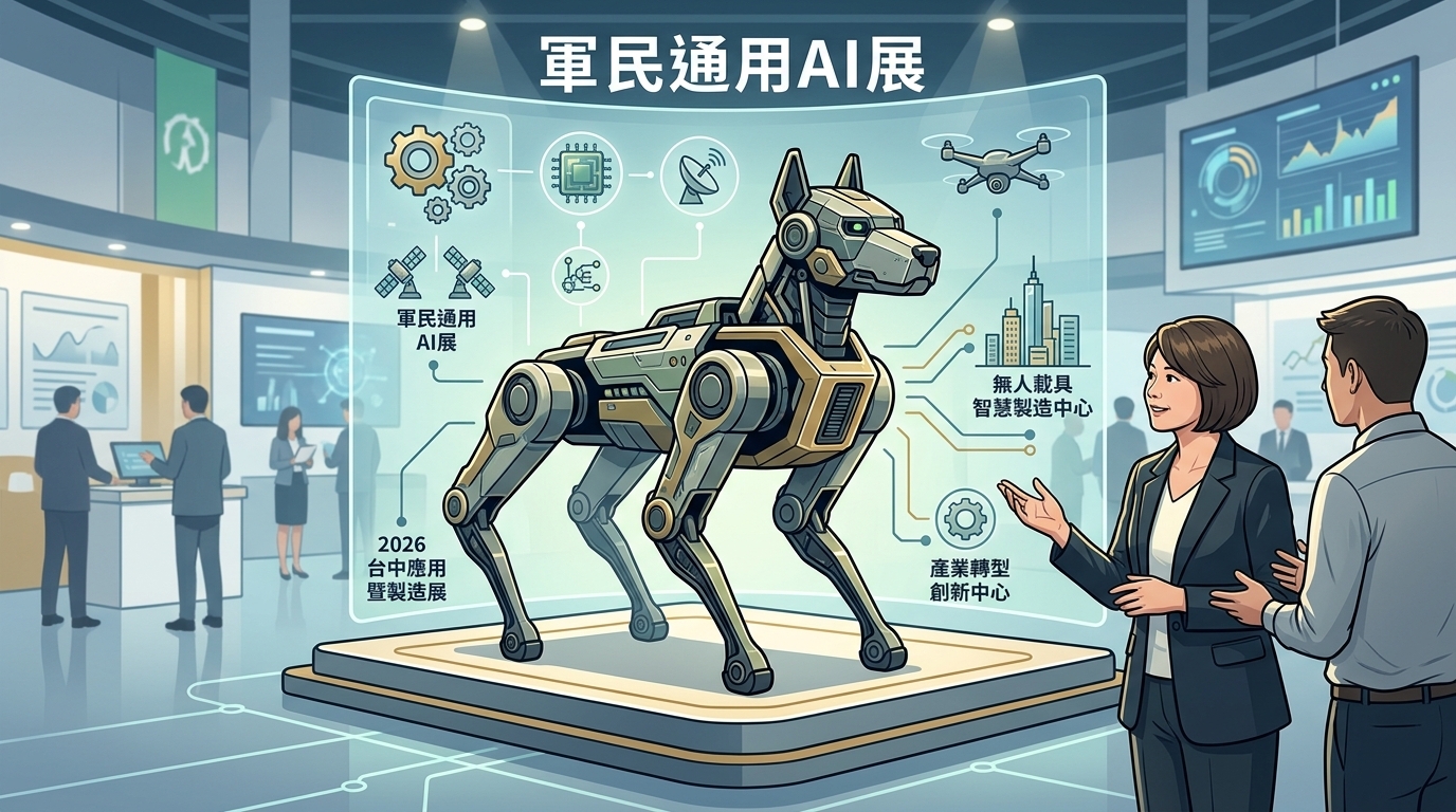 軍民通用AI展台中登場 何欣純讚MIT機械狗、提產業轉型願景