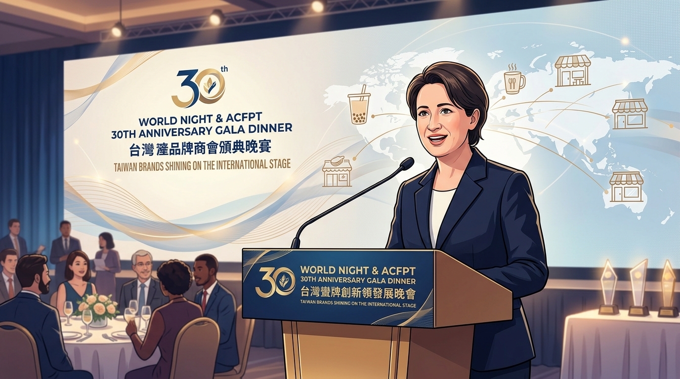 出席臺灣連鎖加盟促進協會30週年晚宴　副總統盼臺灣品牌持續在國際舞台發光發熱