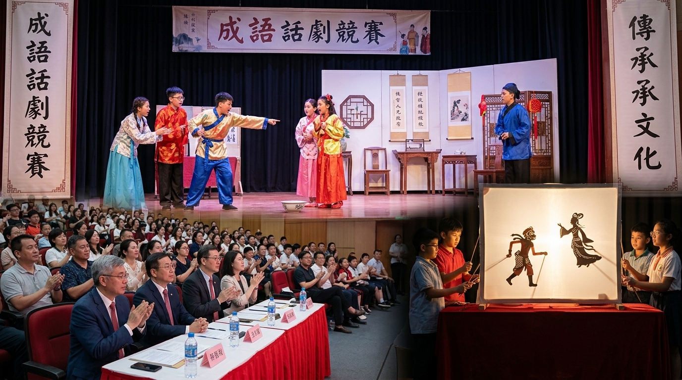巴拉圭東方市中山僑校舉辦成語話劇競賽 創意演繹深化正體中文教育