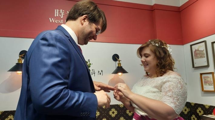 德國新人跨海浪漫登記結婚！從德國到臺南，浪漫古都吸引國際新人結婚