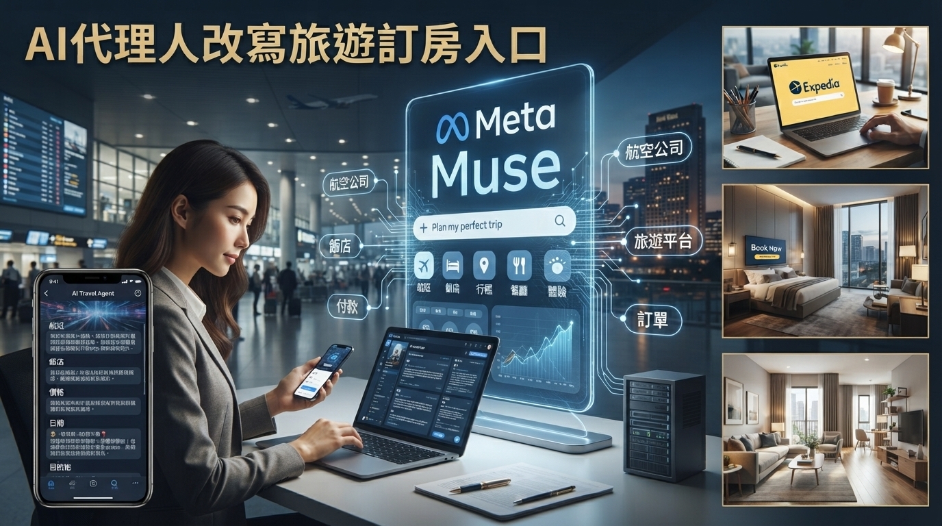 Meta Muse進軍美國旅遊市場引發股價震盪 AI代理人改寫訂房入口