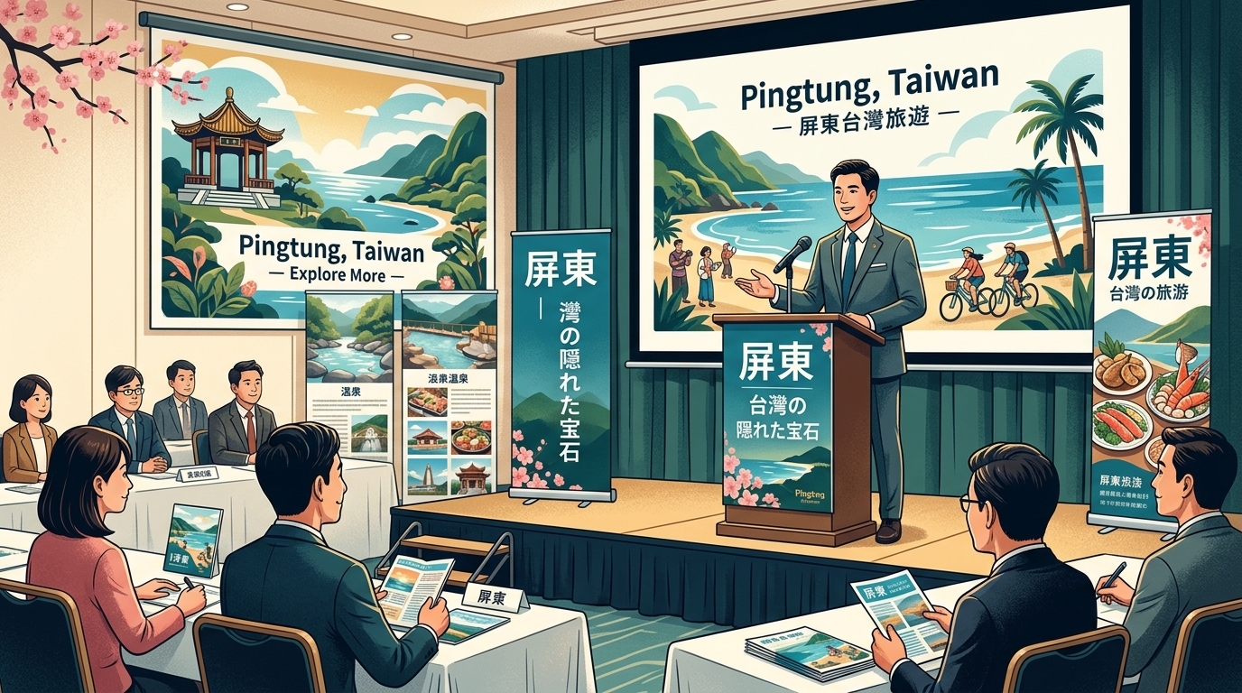 屏東觀光赴日推廣再下一城　推介會接力東京旅展　持續拓展日本旅遊市場