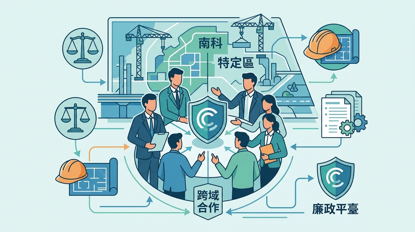南科重大土地開發案進入關鍵！臺南南科特定區開發區段徵收工程廉政平臺第3次聯繫會議跨域合作登場