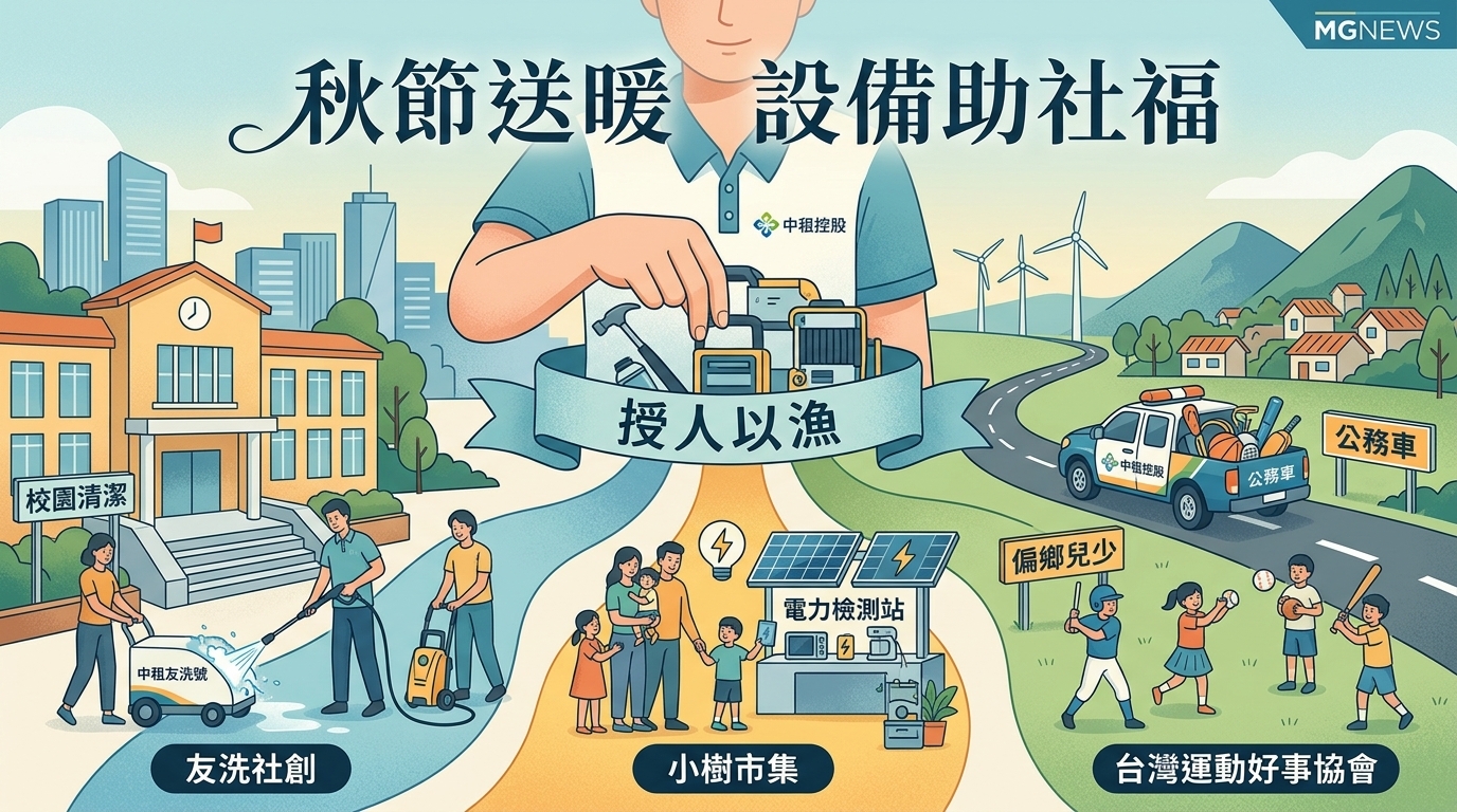 秋節送暖授人以漁 中租控股提供專業設備助社福團體