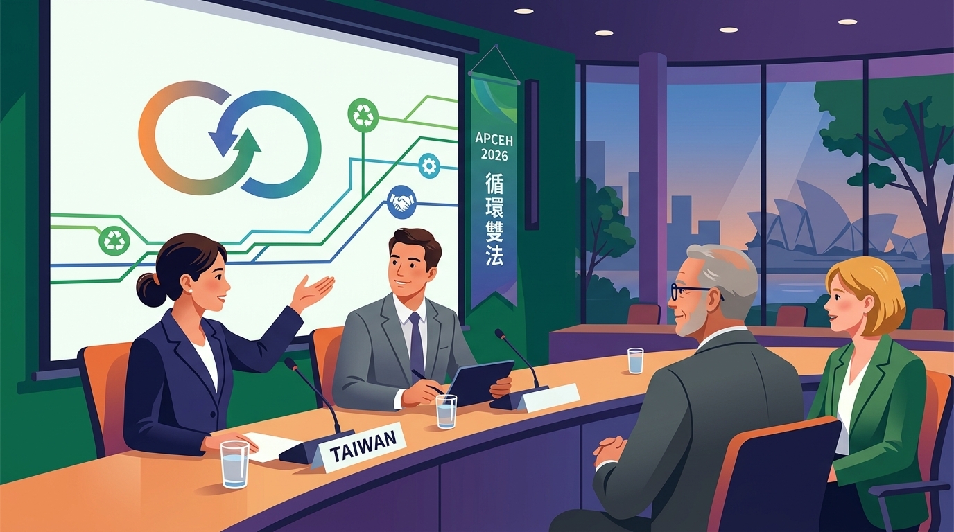 臺灣參與2026亞太循環經濟熱點論壇  分享循環雙法經驗　深化臺澳循環產業合作