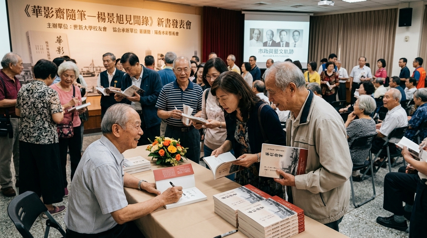 楊景旭新書《華影齋隨筆》發表 記錄半世紀高雄市政與藝文軌跡