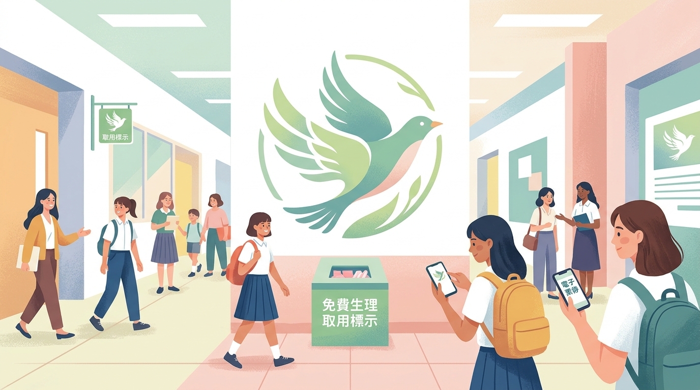 教育部「月經友善計畫」主視覺出爐 助22萬人次便利取得生理用品