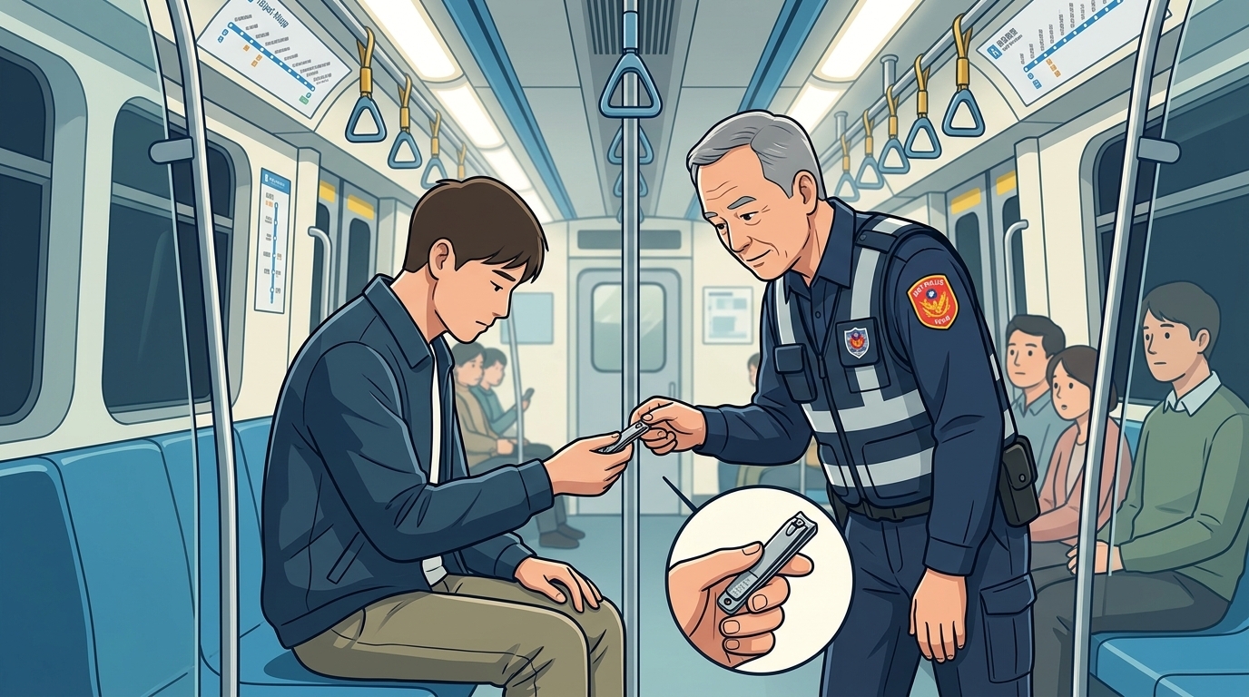 「捷運亮刀」找到人了！　原來是指甲剪