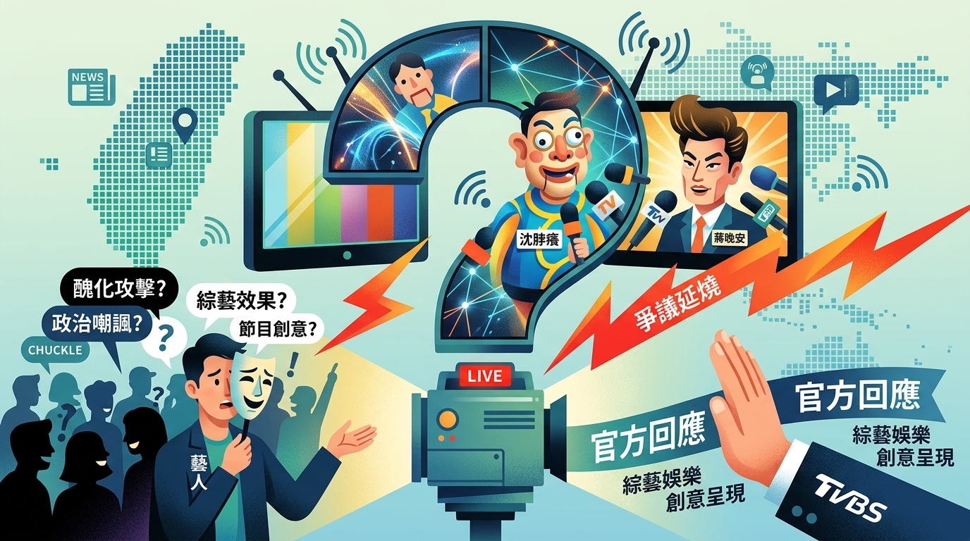 逸祥模仿「沈脖癢」遭轟醜化沈伯洋　滅火無效TVBS回應