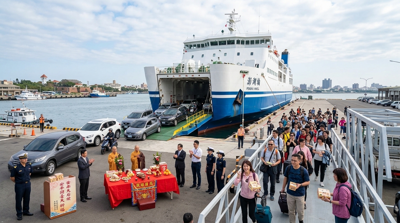 海上直達澎湖再升級！「澎湖輪」安平港首航開啟人車同行新旅程