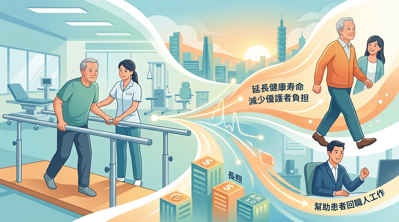 出席「健保復健病房試辦計畫觀摩」記者會 卓揆：3億專款推動復健病房 延長國人健康餘命 減輕照顧負擔