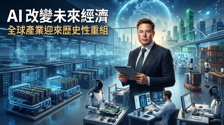馬斯克預測AI五年內超越人類智慧　2036年人形機器人普及引發全球經濟與工作型態討論
