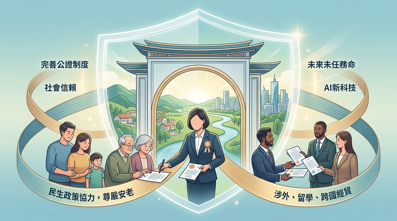 出席公證人節慶祝活動　副總統盼持續發揮預防司法能量　保障民眾權益並完善公證制度