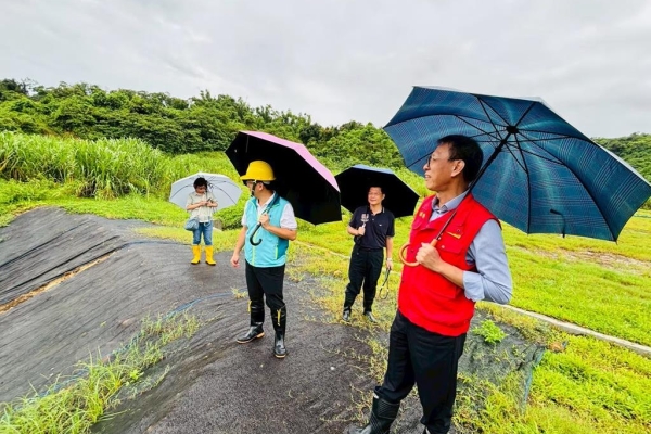 市府主動掌握大樹和山光電場邊坡滑動　水利局9月已查處並要求限期改善