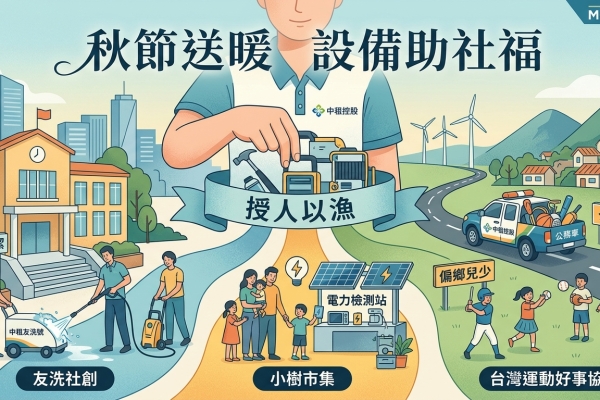 秋節送暖授人以漁 中租控股提供專業設備助社福團體