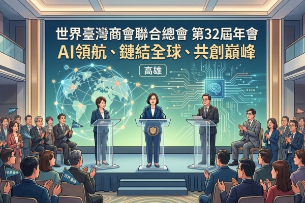 世總第32屆年會盛大登場  千名僑臺商齊聚高雄展現臺灣力量