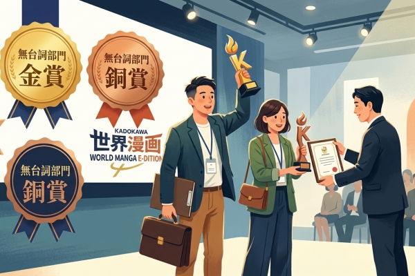 台漫無聲驚艷　日角川漫畫賽勇奪金銅
