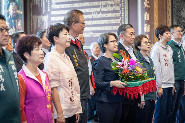蕭美琴副總統赴臺南廟宇參拜　祈求臺灣風調雨順國泰民安