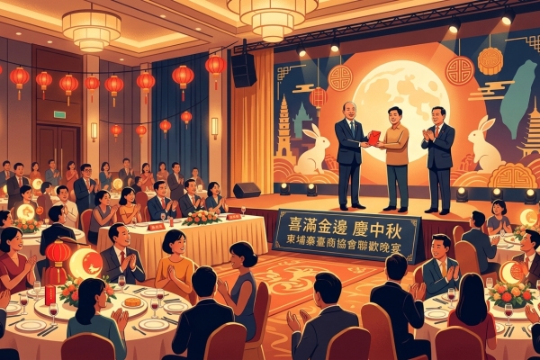 喜滿金邊慶中秋 柬埔寨臺商協會聯歡晚宴熱鬧登場