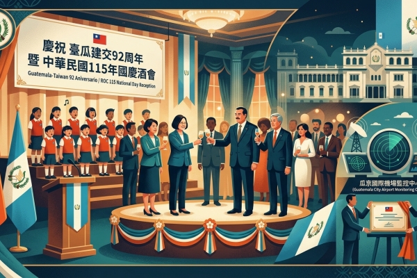 僑界迎林佳龍訪瓜 共慶臺瓜建交92周年暨國慶酒會