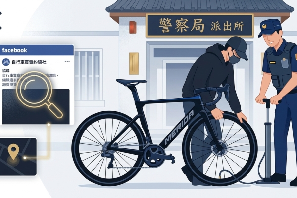 二手高檔自行車遭竊2.1萬賤賣！熱心網友扮柯南追查 誇張偷車賊竟疑牽贓車跑警局「借打氣」