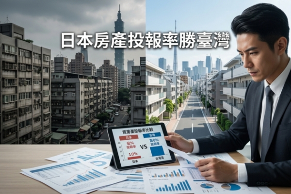 2026最新數據解析：日本房產投報率遠超臺灣低租金報酬現象