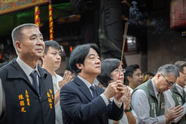 賴清德總統赴新莊慈祐宮參香 承諾守護臺灣與推動多項社福新政