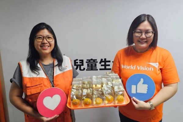 用一份陪伴種下愛的循環 台灣世界展望會女孩「慧慧」學以致用 手作蛋黃酥傳遞中秋祝福