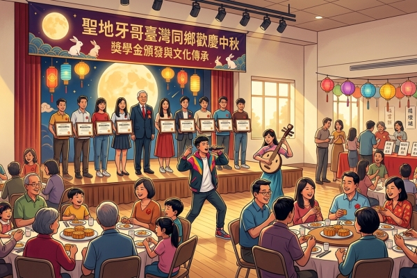 聖地牙哥臺灣同鄉會歡慶中秋 頒發獎學金與傳承臺灣文化