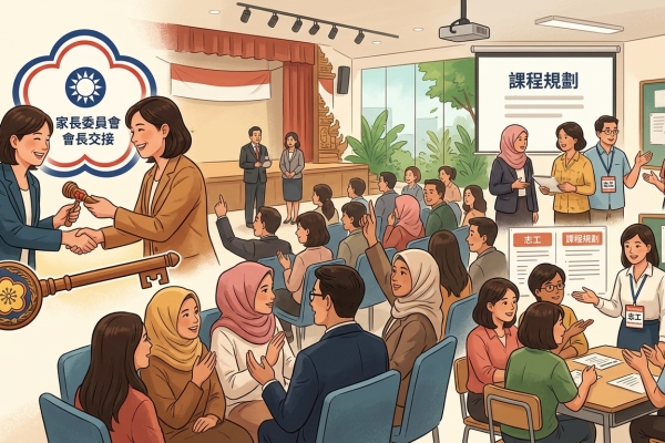 雅加達臺灣學校舉辦新學年度班親會 完成家委會長交接並深化親師交流