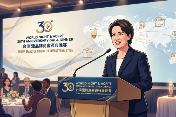 出席臺灣連鎖加盟促進協會30週年晚宴　副總統盼臺灣品牌持續在國際舞台發光發熱