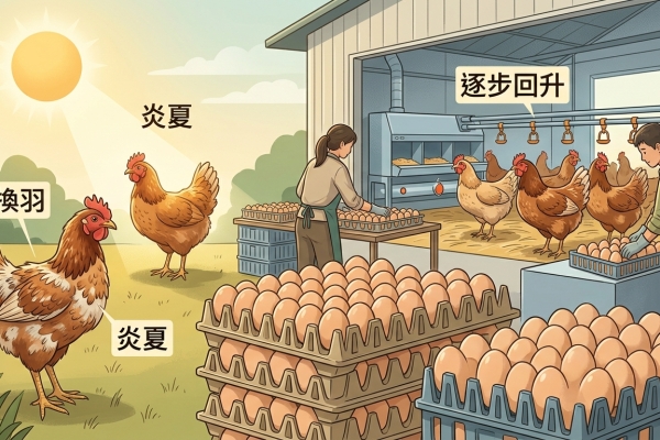 雞蛋產量雖有減少但供應仍維持穩定 換羽與炎夏為季節性因素 產能將逐步回升