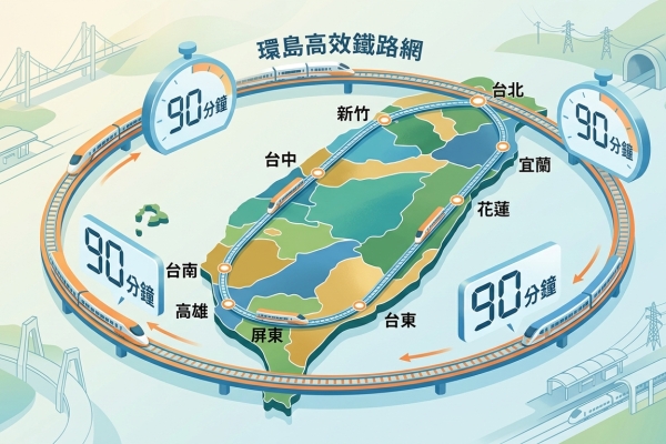 卓揆：打造「4個90分鐘」環島高效鐵路網 強化交通運輸韌性 落實「均衡臺灣」理念