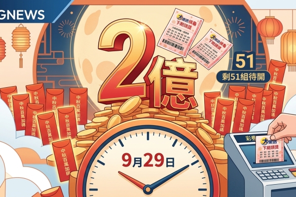 大樂透連5槓下期頭獎上看2億！中秋百萬加碼剩51組待開