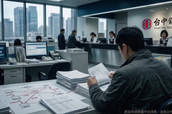 臺中洗錢36億重大弊案曝光｜調查局偵破地產大亨勾結臺中商銀主管　七人遭起訴涉詐欺集團金流與虛設公司洗錢