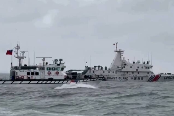 中國海警海象不佳再擾金門海域　海巡署併航強力驅離確保水域安全