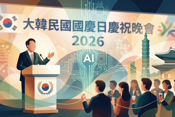 外交部政務次長吳志中出席2026年「大韓民國國慶日慶祝晚會」