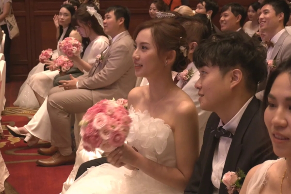 台電慶祝創立80週年 80對新人舉行聯合婚禮