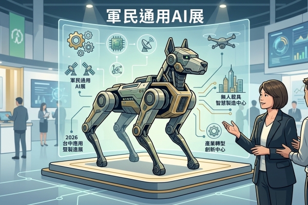 軍民通用AI展台中登場 何欣純讚MIT機械狗、提產業轉型願景