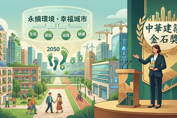 頒發中華建築金石獎 卓揆感謝得獎企業融入創新精神 提升國人生活品質