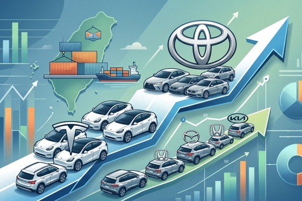 2026年5月臺灣汽車市場交車數量出爐：新車銷售重返成長軌道，總掛牌數33076輛，Toyota穩居銷售冠軍，Tesla Model Y交車爆量，進口車市占率創新高
