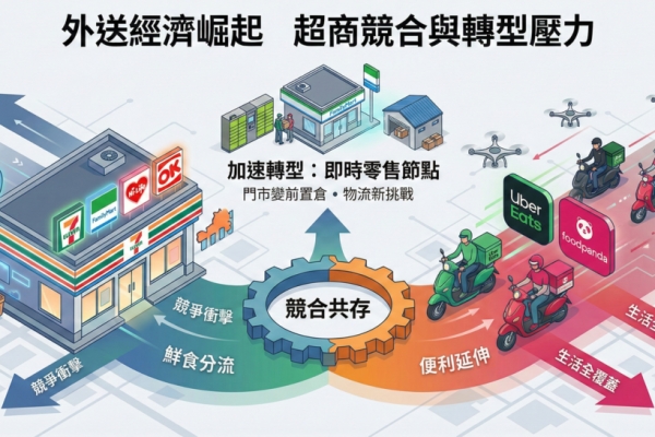 李豫伯教授：外送經濟崛起重塑零售市場格局　超商營運面臨競合與轉型壓力加劇