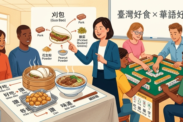新海TCML「臺灣好食×華語好學」文化課   從美食到麻將體驗臺灣文化