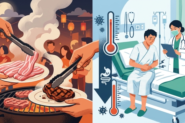 中秋烤肉急診量增2至3成 醫師籲生熟食器具應分離防腸胃炎