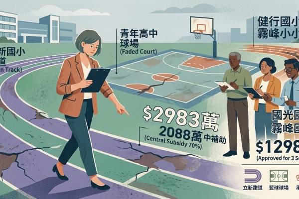 台中5校跑道球場待整建　何欣純偕議員會勘爭取2983萬元改善