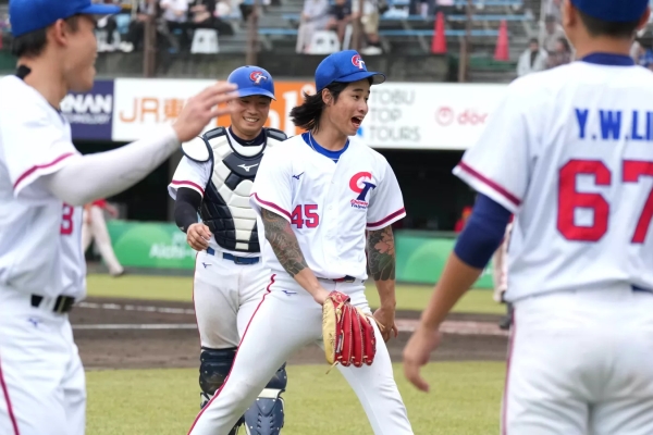 林昱珉8局10K無失分 台灣亞運棒球勝中國摘銅