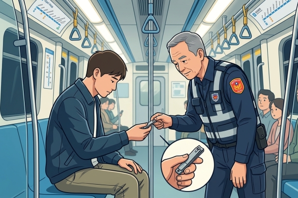 「捷運亮刀」找到人了！　原來是指甲剪