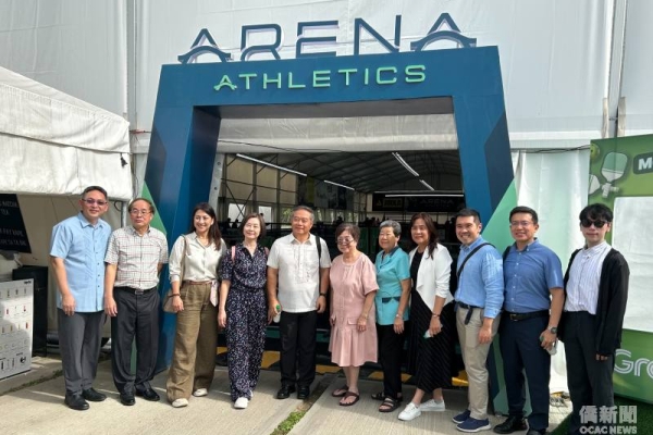 駐菲代表處大使周民淦參訪Arena Athletics　展現納卯僑界新活力
