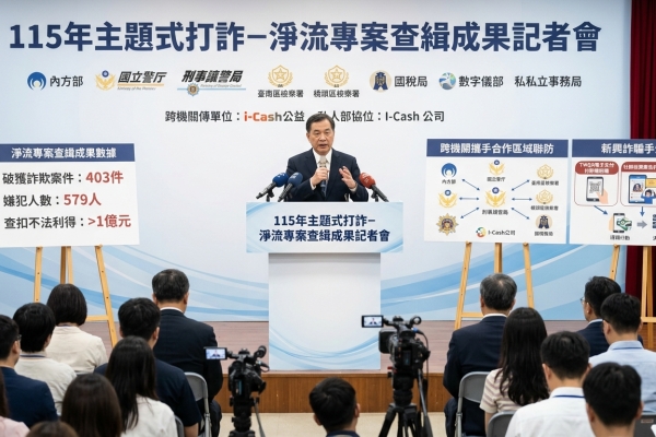 出席打詐成果記者會 卓揆：跨機關攜手合作區域聯防 提升打詐成效